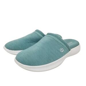 Merinos Women's Mules Slippers Mist Green Size 9